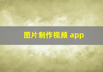 图片制作视频 app